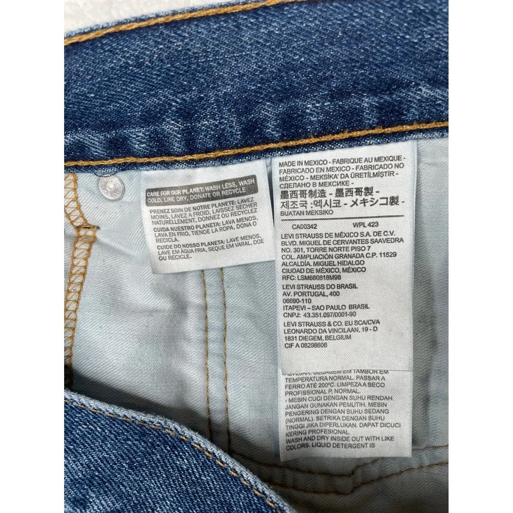 Levis 550 Relaxed Fit‎ Jeans Mens 40x30 Blue Medium Wash Denim Cotton Thrashed
